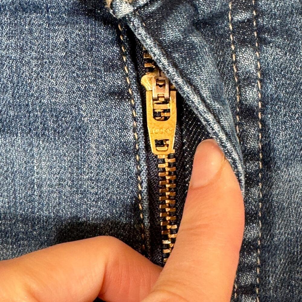 Lucky Brand Mid Rise Super Skinny Jeans Womens 10 Blue Denim Casual Classic - Picture 10 of 13